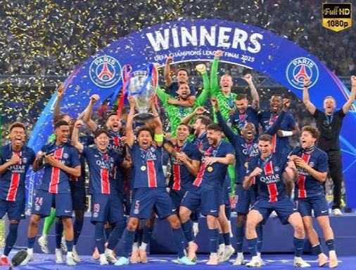 Paris Saint-Germain (PSG) juara Liga Champions.